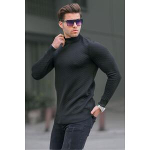 Madmext Men's Black Turtleneck Knitwear Sweater 6857