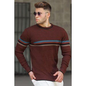 Madmext Tile Striped Detail Men's Sweater 5160