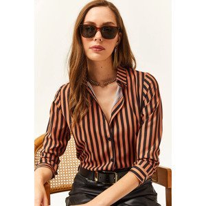 Olalook Women's Tile Striped Woven Shirt
