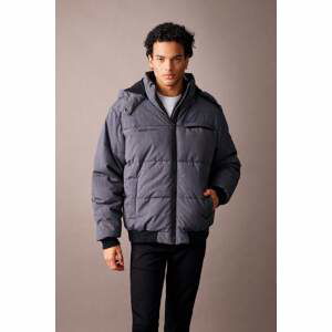 DEFACTO Regular Fit Fleece Lined Puffer Jacket