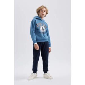 DEFACTO Boy Printed Hooded Sweatshirt Sweatpants 2 Piece Set