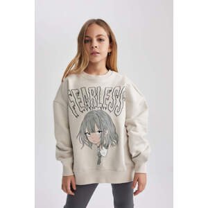 DEFACTO Oversize Fit Crew Neck Sweatshirt