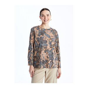 LC Waikiki Crew Neck Floral Long Sleeve Women's Blouse