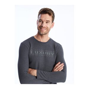 LC Waikiki Men's Crew Neck Long Sleeve Printed T-Shirt