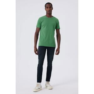 Lee Cooper Men's Twingos 6 Pique O Neck T-Shirt Green