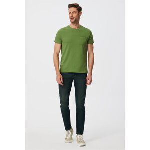 Lee Cooper Men's Twingo O Neck Pique T-shirt Green
