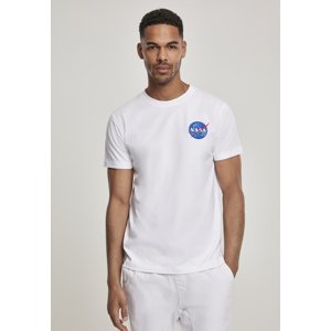 T-shirt embroidered with NASA logo white