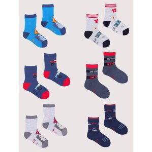 Yoclub Kids's Socks Pattern 6-Pack SKA-0006C-AA00-009