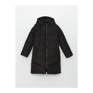 LC Waikiki Hooded Basic Girls' Coat