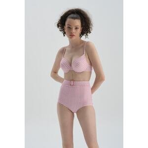 Dagi Pink Patterned Compression Underwire Bikini Top