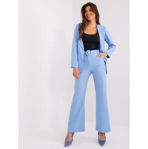 Light blue suit trousers with pockets
