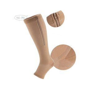 Raj-Pol Woman's Knee Socks With Zipper 2 Grade