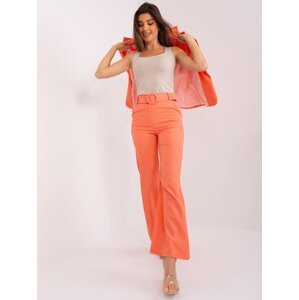 orange suit trousers with pockets
