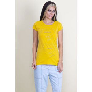 Şans Women's Yellow Stone Detailed T-Shirt