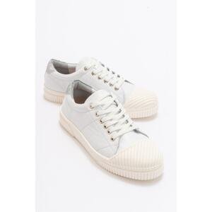 LuviShoes Lusso White Skin Genuine Leather Women's Sports Shoes