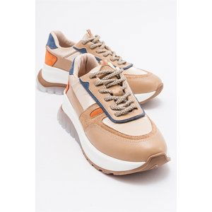LuviShoes OTTO Beige Women's Sneakers