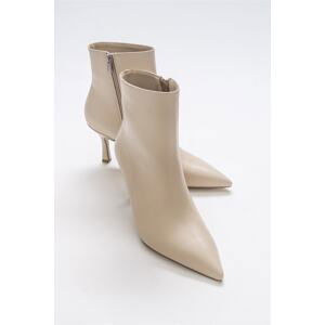 LuviShoes Raison Beige Women's Boots