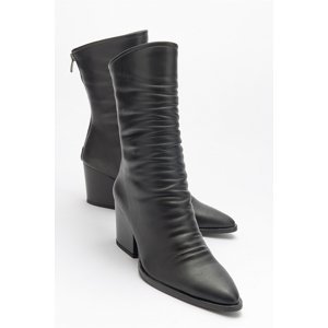 LuviShoes LAVAL Black Skin Women's Boots