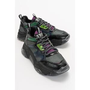 LuviShoes Limos Black-purple Multi Women's Sports Shoes