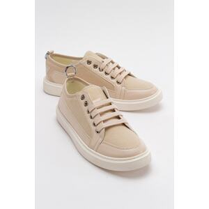 LuviShoes Simba Beige Women's Sneakers