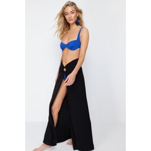 Trendyol Black Maxi Knitted Cut Out/Window Pareo
