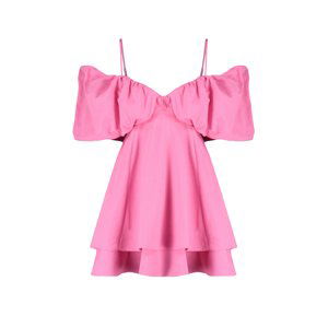 Trendyol Pink Waist Opening/Skater Woven Poplin Elegant Evening Dress