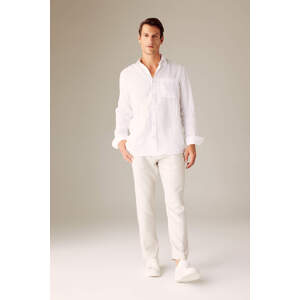 DEFACTO Regular Fit Linen Trousers