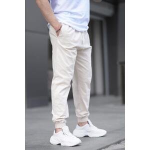Madmext Beige Relaxed Jogger Pants 6853