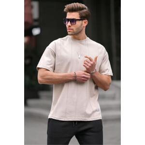 Madmext Stone Color Crew Neck Men's T-Shirt 6175