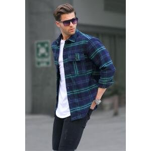 Madmext Men's Green Plaid Lumberjack Shirt 6723