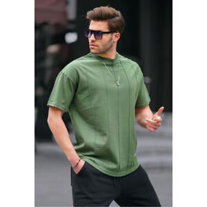 Madmext Khaki Men's Crew Neck T-Shirt 6175