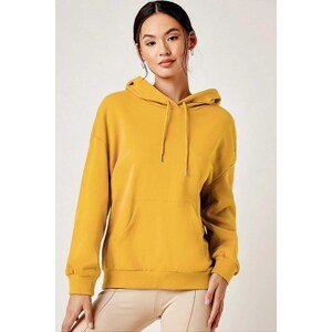 Madmext Mad Girls Women's Yellow Sweatshirt Mg827