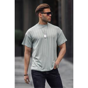 Madmext Mint Green Oversize Crew Neck Men's T-Shirt 6179