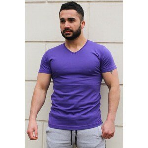 Madmext Plain Basic Purple T-Shirt 3005