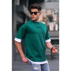 Madmext Men's Green Basic Oversize T-Shirt 5802