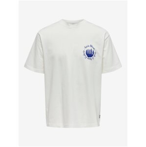 White Men's T-Shirt ONLY & SONS Lucian - Men