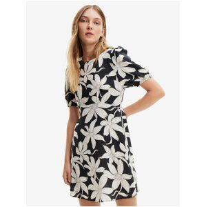 White and Black Women's Floral Dress Desigual Nashville - Women