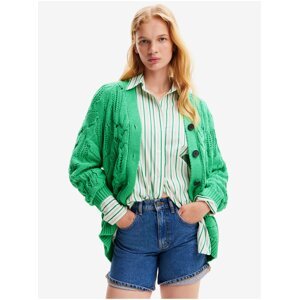 Green women's cardigan Desigual Janis - Women