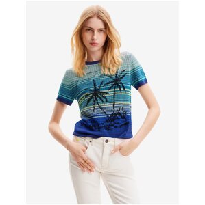 Desigual Dubai Blue Women's Knit T-Shirt - Women