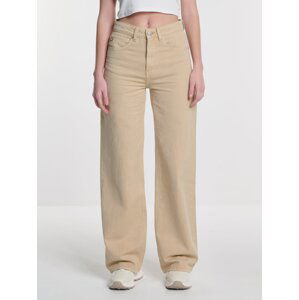 Big Star Woman's Wide Trousers Denim 190075 Brown Denim-881