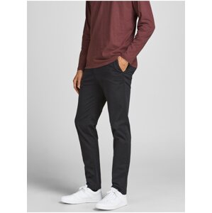 Čierne chino nohavice Jack & Jones Marco