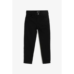 Koton Boy's Black Pocket Detailed Jean Trousers