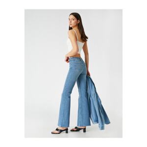 Koton Low Waist Wide Leg Jeans - Flare Jeans