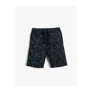 Koton Camouflage Pattern Shorts Cotton