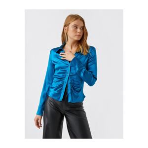 Koton Shirred Satin Shirt