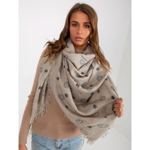 Wholesale Online Ladies Grey Patterned Scarf