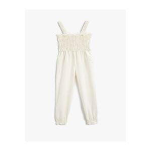 Koton Linen Blended Jumpsuit with Strap