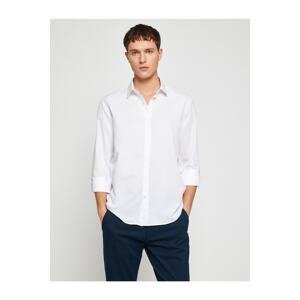 Koton Basic Shirt Classic Cuff Collar Long Sleeve Non Iron