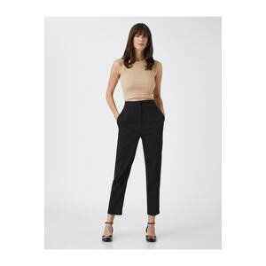 Koton High Waist Stitch Detail Fabric Trousers