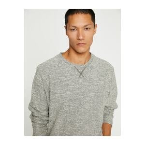 Koton Basic Marbled Sweater Crew Neck